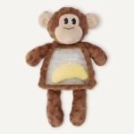 Amazon Basics Monkey and Alligator Interactive Dog Squeak Plush Toys, 2 Pack, Ideal for Puppies, Small and Medium Dogs - Image 4