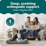 Furhaven Pet Bed for Dogs & Cats - Ultra Plush Luxe Lounger Contour Mattress Supportive Solid Slab Orthopedic Dog Bed, Removable Machine Washable Cover - Gray, Large, 31435087BX - Image 3