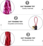 Alasum 10pcs Cat Tinsel Wand Accessory Cat Teaser Interactive Mom Attachment Refill Wands - Image 8