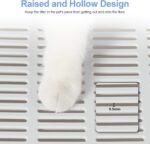 Susire Large Cat Litter Box: Kitty Top Entry Litterbox Tray with Lid - Indoor Cats Foldable Covered Toilet with Drawer - Kitten Closed Potty with Scoop,Easy to Clean - Image 5