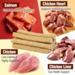 Freezed Dried Cat Teething Sticks, Cat Chew Stick for Dental Care, Salmon and Chicken Flavour Cats Treats, Feline Freshens Breath Snacks - Image 5