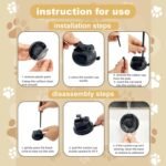 9 Pcs Interactive Cat Feather Toys, Cat Toys Wand, with Super Suction Cup, 2 PCS Cat Wand Toy and 6 PCS Feather Replacements with Bell, Kitten Toys for Indoor Play Chase Exercise (Natural) - Image 5