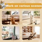 9 Pcs Interactive Cat Feather Toys, Cat Toys Wand, with Super Suction Cup, 2 PCS Cat Wand Toy and 6 PCS Feather Replacements with Bell, Kitten Toys for Indoor Play Chase Exercise (Natural) - Image 8