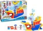 Marvel Spidey and His Amazing Friends Water-Webs Webs Ahoy Bubble Pirate Ship Toy, 3-Inch Action Figures & Boat Playset, Super Hero Toys, 3+ Years - Image 19