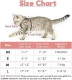 Cat and Small Dog Vest Harness for Walking - All Weather Mesh With Reflective Strap, Step in Adjustable for Small Cats (Pink-Pattern, S) - Image 3