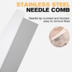 Multifunctional Pet Grooming Comb Kit - 2 in 1 Tear Stain Removal and Massage Dual-Sided Comb for Small Dogs and Puppies (Blue) - Image 3