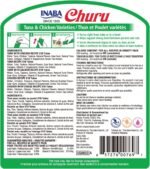 INABA Churu Cat Treats, Grain-Free, Lickable & Churu Lickable Purée Natural Cat Treats for Skin and Coat with Omega Oils, Taurine and Vitamin E, 0.5 Ounces Each Tube, 50 Tubes, Skin & Coat Variety - Image 4