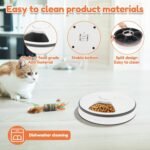 Wet Food Cat Feeder with Timer, 6 Meals Pet Food Auto Feeder, Battery Powered Cat Fresh Food Feeder, Cordless Cat Fresh Food Feeder, Pet Wet Food Dispenser for Wet Dry Food Treats - Image 7