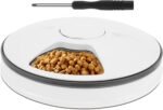 Wet Food Cat Feeder with Timer, 6 Meals Pet Food Auto Feeder, Battery Powered Cat Fresh Food Feeder, Cordless Cat Fresh Food Feeder, Pet Wet Food Dispenser for Wet Dry Food Treats - Image 9