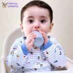 Silicone Training Cups for Babies 4 Months+ | Tiny Transition Cups for Baby Boy, Baby Cup 6-12 Months, Set of 2 Open Cups 2oz, Baby Essentials (Aquamarine) - Image 5