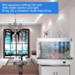 LED Aquarium Sensory Light, 12.2 X 8.9Artificial Tropical Fish Decorative, Fake Aquarium Decorative Lamp with Moving Fish, Bedroom, Kids Room, Living Room, Party Decoration - Image 4
