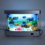 LED Aquarium Sensory Light, 12.2 X 8.9Artificial Tropical Fish Decorative, Fake Aquarium Decorative Lamp with Moving Fish, Bedroom, Kids Room, Living Room, Party Decoration - Image 7