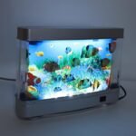 LED Aquarium Sensory Light, 12.2 X 8.9Artificial Tropical Fish Decorative, Fake Aquarium Decorative Lamp with Moving Fish, Bedroom, Kids Room, Living Room, Party Decoration - Image 8