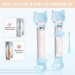 6PCS Cat Treat Spoon Dispenser, Squeeze & Strip Feeder for Wet Food & Licky Treats, Multi-Function Cat Food Spoon, Easy Feeding Tool for Cats (3Colors) - Image 6