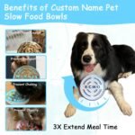 Personalized Slow Feeder Dog Bowls, Pet Puzzle Feeder, Bloat Stop Maze Dishes for All Breeds Pets, Customisable Cat Slow Feeder Bowl with Name, Gifts for Pet Owners, Birthday, Adoption - Image 3