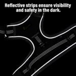 Plutus Pet No Pull Dog Harness, Release at Neck, Reflective Adjustable Dog Vest Harness, Easy Control Handle for Walking, for Small Medium Large Dogs, Black, M - Image 6