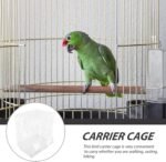 Metal Bird Cage for Parrots and Finches, White Iron Wire Pet Bird Carrier Cage with Portable Handle, - Image 9
