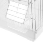 Metal Bird Cage for Parrots and Finches, White Iron Wire Pet Bird Carrier Cage with Portable Handle, - Image 10