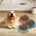 Slow Feeder Dog Bowl 2PCS, Slow Down Eating Dog Food Bowls Non Slip, Interactive Dog Dishes Anti-Choking Feeder Pet Bowl for Medium Large Breeds Pets (Navy Blue+Olive Green) - Image 7