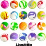 Bouncy Balls, 20 PCS Color Rubber Balls for Goody Bag Filler, Game Prizes, Cat Toys (25mm/0.98in) - Image 3