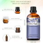 PHATOIL 1.01FL.OZ/30ML Clary Sage Essential Oil, Pure Essential Oils for Diffuser for Home and Office, DIY Candle and Soap Making - Image 6