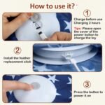 Interactive Cat Toy Rechargeable, Cat Exercise Toys for Indoor Bored Adult Cats, Hide and Seek Toy with Motion Activated, Moving Feather, Chirping - Image 7