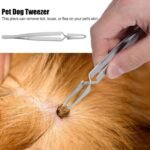 Tweezer, Durable Polished Dog Remover, Practical Professional Cats for Pet Dogs Flea Removing Louse - Image 3