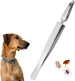 Tweezer, Durable Polished Dog Remover, Practical Professional Cats for Pet Dogs Flea Removing Louse - Image 5