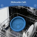 Slow Feeder Dog Bowl for Medium Small Pets Dog Lick Bowl Enrichment Bowl Anxiety Relief Anti-Choking Puzzle Dog Food Bowls Silicone Insert with Suction Cups Dishwasher Safe(Blue) - Image 7