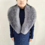 Eosxrp Faux Fur Collar Cuffs Set Warm Fake Fur Scarf Winter Women Fluffy Large Shawl Furry Scarves - Image 5
