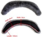 Eosxrp Faux Fur Collar Cuffs Set Warm Fake Fur Scarf Winter Women Fluffy Large Shawl Furry Scarves - Image 7