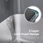 PAWZ Road XL Stainless Steel Cat Litter Box with Lid, Enclosed Front & Top Entry, High Sided Anti-Leakage, Non-Stick Easy Clean Metal Litter Pan, Scoop Included, Grey - Image 4