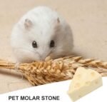 Chinchilla Chew Blockss, Calcium Teeth Grinding Toy, Cheese Shape Chinchillas Chew Toys, Healthy Chew Toy for Chinchilla, Squirrel, Gerbil - Image 4