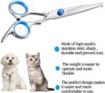 Dog Grooming Scissors,Pet Hair Scissors with Safety Round Tips, Heavy Duty Titanium Stainless Steel, Professional Dogs Cats Pets Grooming Shears - Image 4