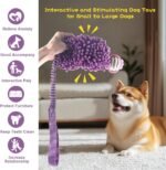 wodoca Dog Tug Toys for Aggressive Chewers, Interactive Dog Rope Toy, Tug of War Toys, Puppy Chew Toys Rope with Strong Squeak, Knots Cotton for Teeth Cleaning, Training Medium, Large Dogs - Image 6