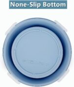 3piece Collapsible Bowl with Lids, Microwave Silicone Meal Prep Lunch Containers, Ideal Food Bowls for Snacks, Fruits, Oatmeal, Camping Travel, Round, Blue - Image 7