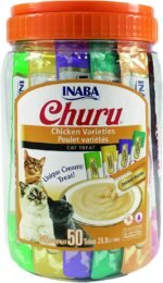INABA Churu Cat Treats, Grain-Free, Lickable & Twins for Cats, Shredded Chicken & Broth Gelée Side Dish/Topper Cups - Image 3