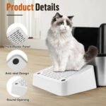Cat Litter Box Ramp, Cat Litter Box Step Mat with Filter Function, Cats Litters Catcher for Self-Cleaning Litters Boxes, Pets Pedal Stool Ideal for Kitten & Elderly Cats (White) - Image 4