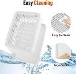 Cat Litter Box Ramp, Cat Litter Box Step Mat with Filter Function, Cats Litters Catcher for Self-Cleaning Litters Boxes, Pets Pedal Stool Ideal for Kitten & Elderly Cats (White) - Image 7