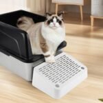 Cat Litter Box Ramp, Cat Litter Box Step Mat with Filter Function, Cats Litters Catcher for Self-Cleaning Litters Boxes, Pets Pedal Stool Ideal for Kitten & Elderly Cats (White) - Image 8
