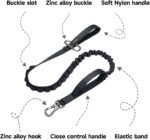 EXCELLENT ELITE SPANKER Bungee Dog Leash Tactical Nylon Adjustable Tactical Leash for Dogs Quick Release Elastic Leads Rope with 2 Control Handle(Black) - Image 4