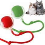 2 Pack Interactive Cat Toy Balls, Automatic Interactive Cat Toys with Fast Smart Movement, USB Rechargeability and Durable Cat Enrichment Toys (Green+Red) - Image 2