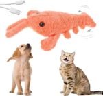 2026 New Funny Interactive Dog Plush Dog Toy,Jumping Moving Dog Toys for Medium Dogs, Calming Pet Toys Sturdy Puppy Chew Toys for Teething, Floppy Lobster Interactive Dog Toy (Orange Color) - Image 2