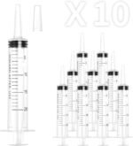20ml Plastic Syringe with Cap, Large Syringes without Needle for Liquid, Scientific Labs, Measurement, Pet Feeding ,Ink Refilling ,Oil or Glue Applicator, Individually Wrapped (10 Pack) - Image 2