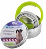 2PCS Collar for Dogs and Cats, Effective Prevention for 16 Months, Adjustable Size, Waterproof, 63.5cm (Grey+Green) - Image 2