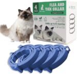 4 PCS Cats Collars- Adjustable Waterproof Collar 38CM Suitable for Small, Medium and Large Cats(Blue) - Image 2