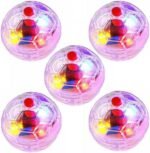 5 PCS Cat Ball Motion Ghost Light Up Cat Balls LED Motion Activated Ball Light Up Dog Interactive Toys, Pet Toy - Image 2