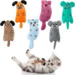 6 Pcs Cat Toys Cat Chew Catnip Toys, Interactive Cat Toys Bite Resistant for Indoor, Plush Cartoon Pet Catnip Teeth Cleaning Toys for Kitten Puppy Small Pets - Image 2