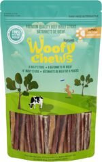 6 Pcs Jumbo/Thick Bully Sticks for Dogs 6-inch (Pack of 6) Single Ingredient Beef Pizzle with Low Natural Scent (Heavy Chewers) - Image 2