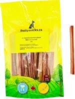 6" Thin ODOURFREE Bully Sticks (20 Pack) Dental Chew-Rawhide Free-Single Ingredient All Natural Beef chew-consistent Size-for Small Dogs-Canadian Company - Image 2